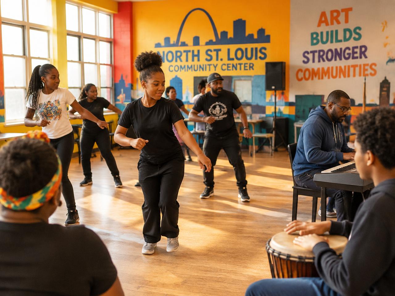 Performing arts workshop in North St. Louis